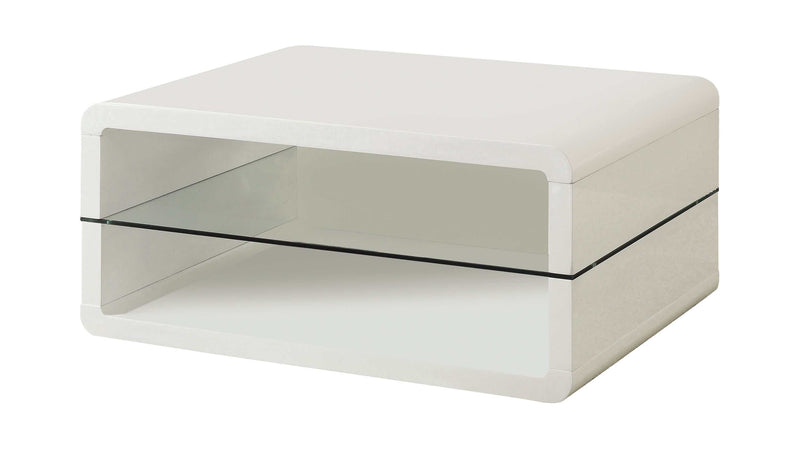 Darien - Glossy White - Coffee Table - Ornate Home