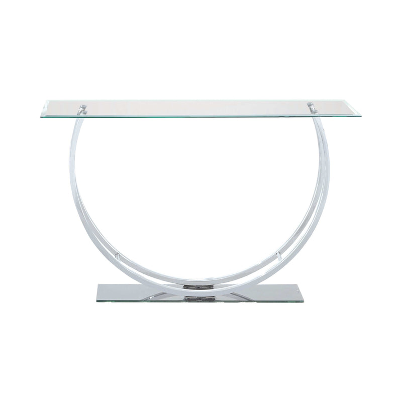 Alfie - Chrome - U Shaped Sofa Table - Ornate Home