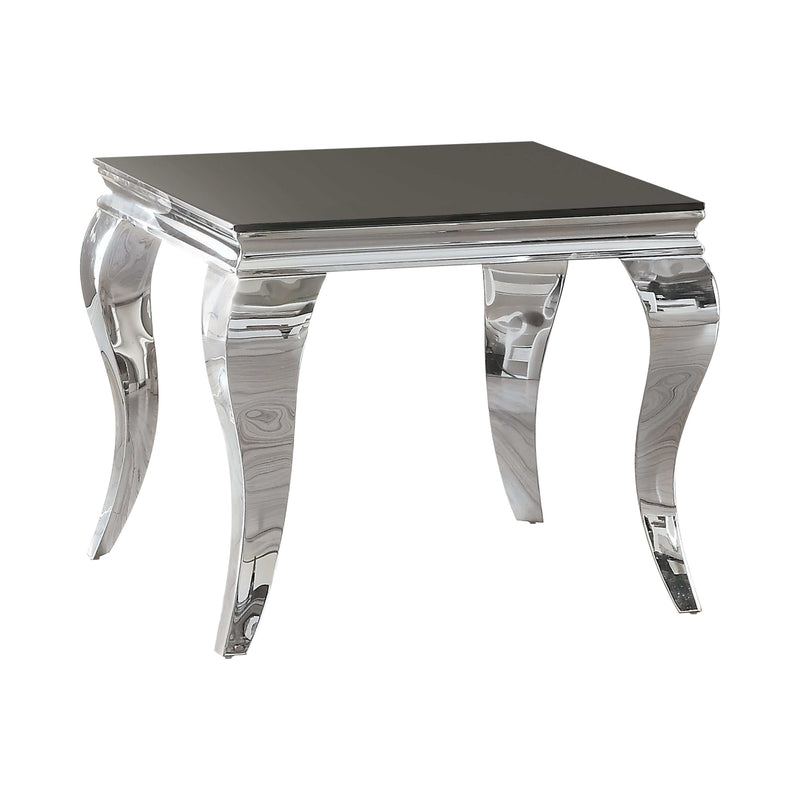 Abildgaard - Chrome & Black - End Table - Ornate Home