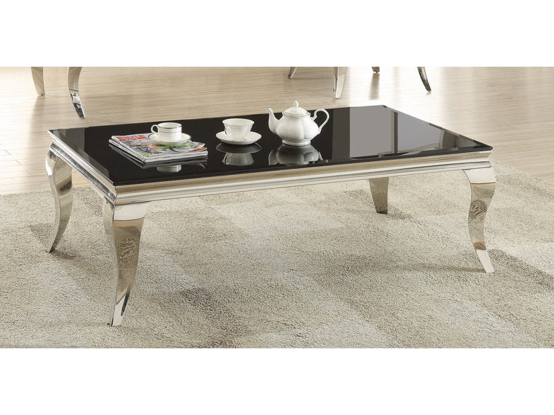 Abildgaard - Chrome & Black - Coffee Table - Ornate Home