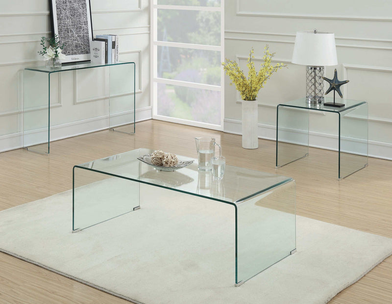 Retmo - Clear - End Table - Ornate Home