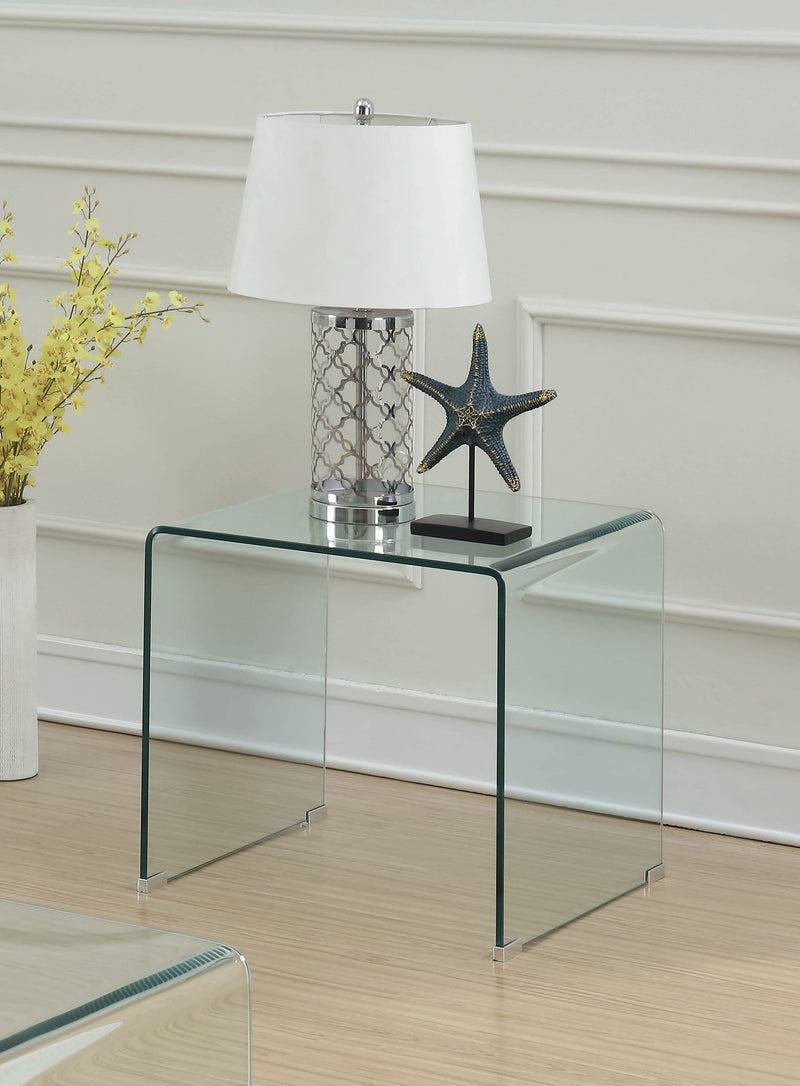 Retmo - Clear - End Table - Ornate Home