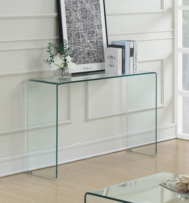 Retmo - Clear - Sofa Table - Ornate Home