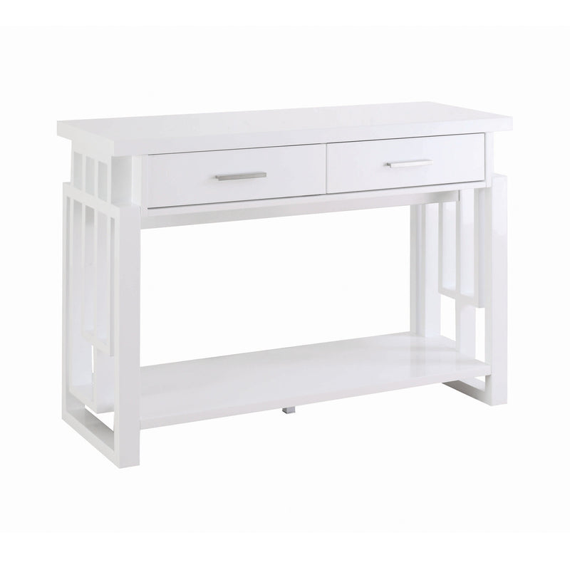 Schmitt High Glossy White Sofa Table