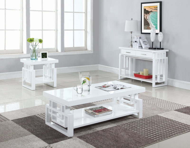 Schmitt High Glossy White Coffee Table