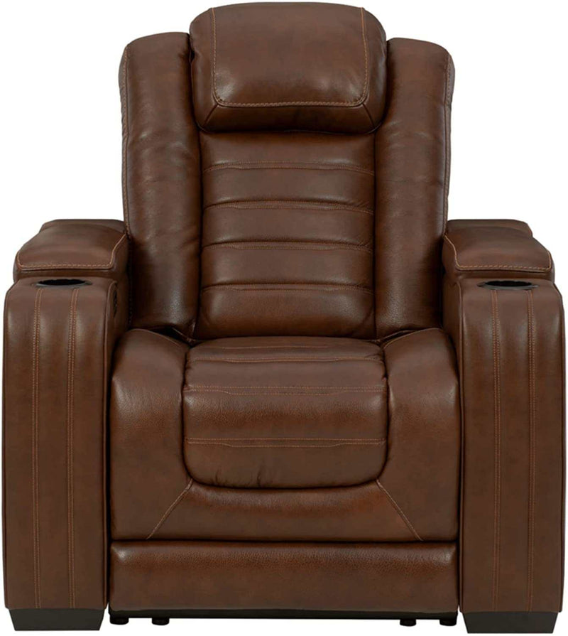 [CYBER WEEK] Backtrack - Chocolate - Power Reclining Sofa, Loveseat & Chair / 3pc Set - Ornate Home