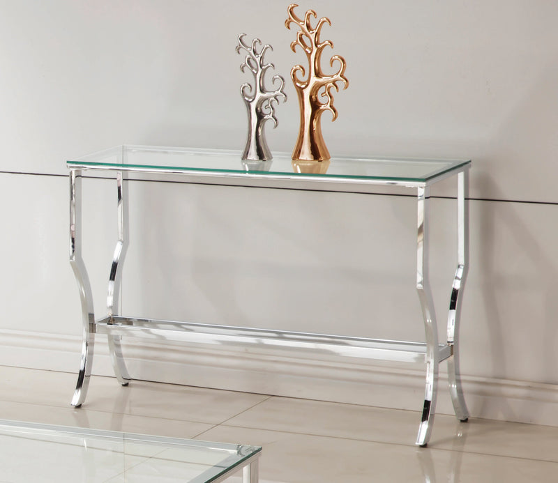 Benas - Chrome - Sofa Table - Ornate Home