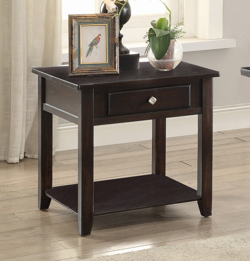 Rodric Walnut End Table