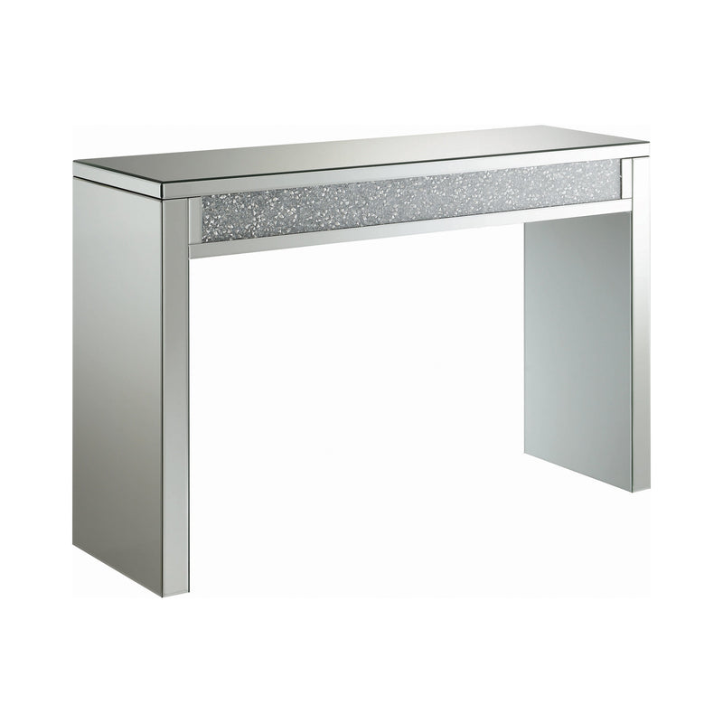 Layton Silver & Clear Mirror Rectangular Sofa Table