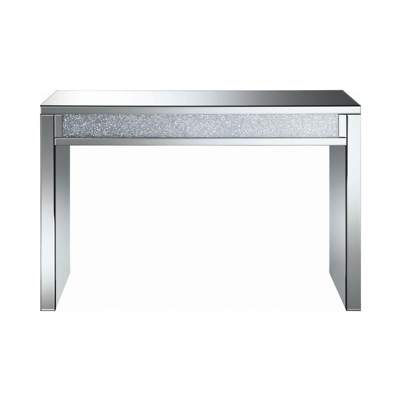 Layton Silver & Clear Mirror Rectangular Sofa Table