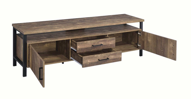 Draven - Rustic Oak - 71" Tv Console - Ornate Home