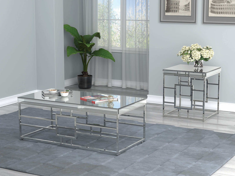 Kaiya - Chrome - End Table - Ornate Home