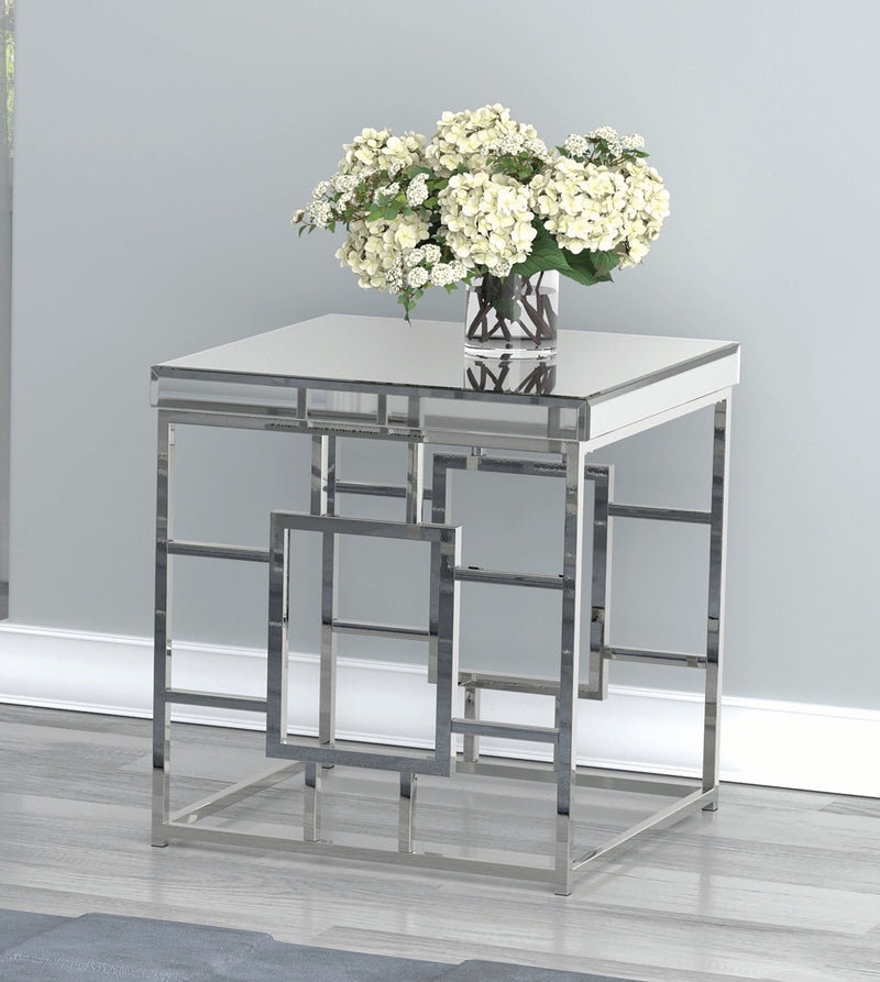 Kaiya - Chrome - End Table - Ornate Home