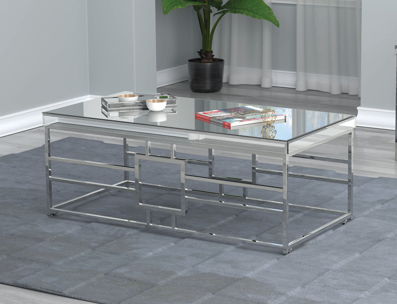 Kaiya - Chrome - Coffee Table - Ornate Home