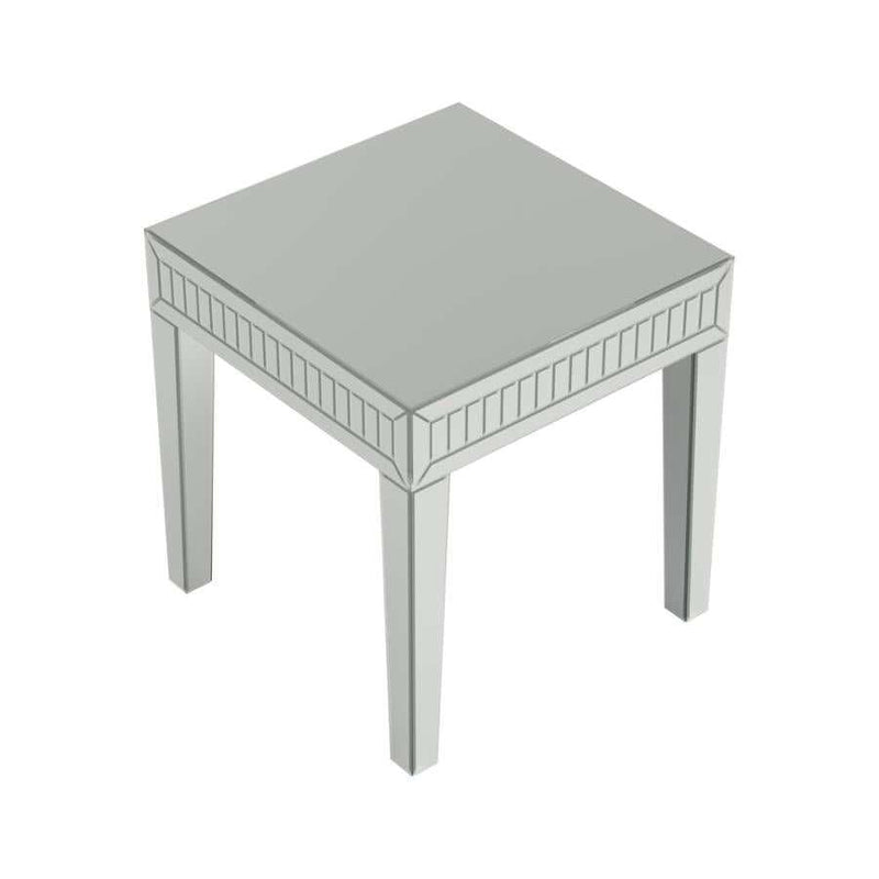 Whitfield - Silver - Square End Table - Ornate Home