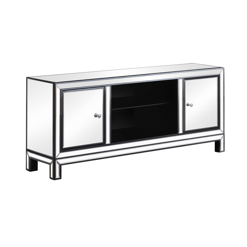 Orla - Black Titanium & Silver - TV Console - Ornate Home