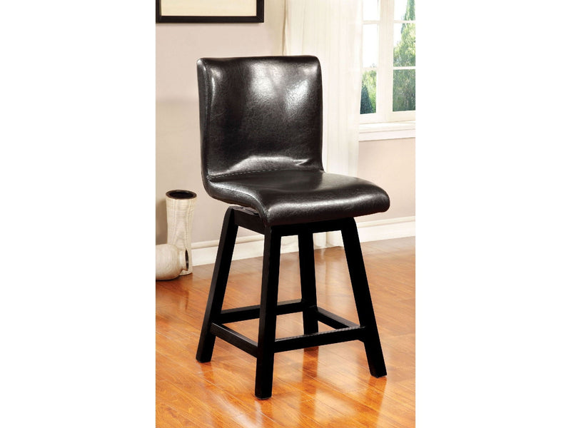 Hurley Black Counter Ht. Chair (Set of 2)