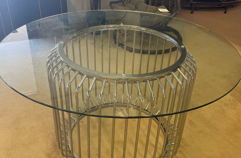 54" Round Clear Glass Table Top - Ornate Home