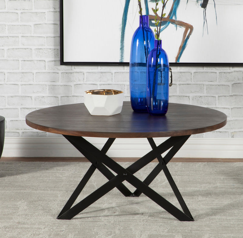 Zack Smokey Grey & Black Coffee Table