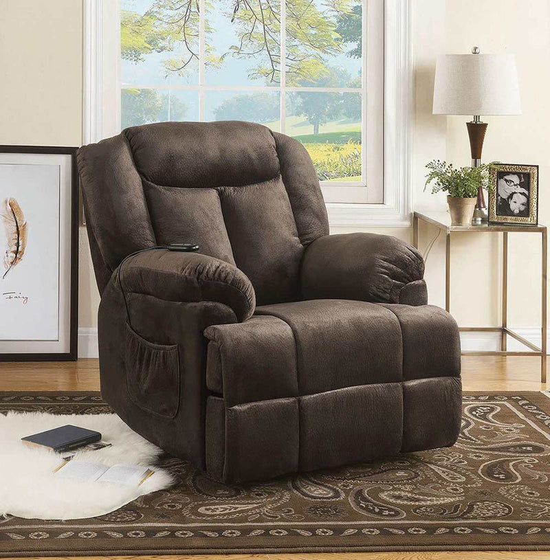 Finni - Chocolate - Power Lift Recliner - Ornate Home