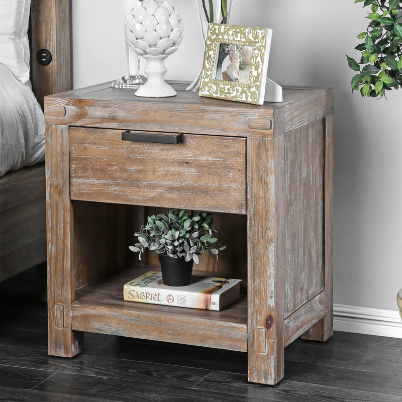 Wynton Weathered Light Oak Nightstand