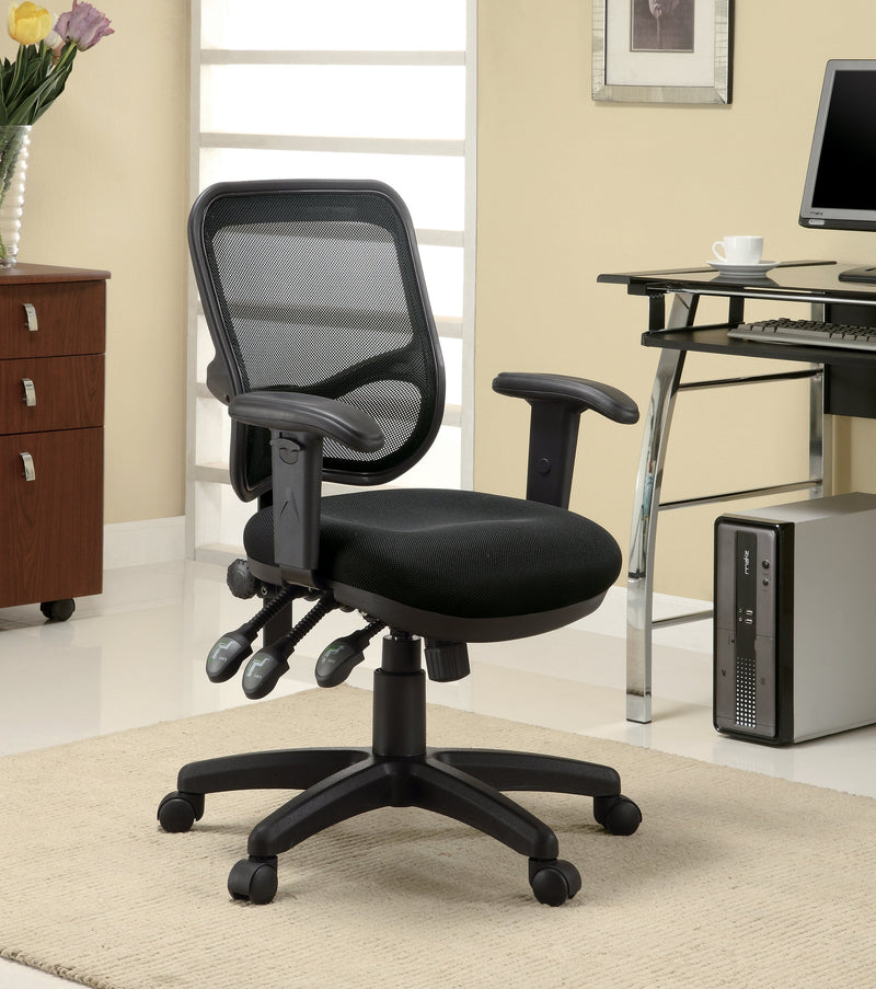 Rollo Black Adjustable Height Office Chair