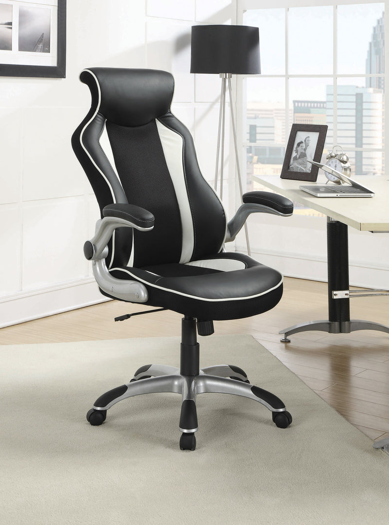 Blos - Black & White - Office Chair - Ornate Home