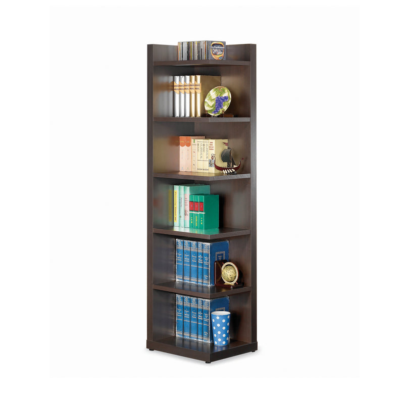 Pinckard Cappuccino 6 Tier Corner Bookcase