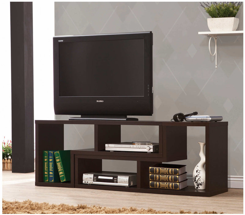 Velma - Cappuccino - Convertible TV Console & Bookcase - Ornate Home