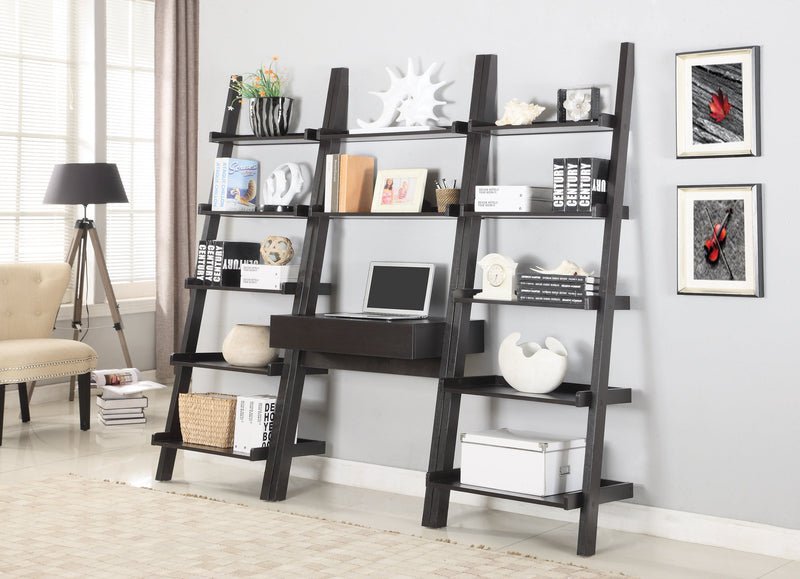 Bower Cappuccino 5 Shelf Ladder Bookcase