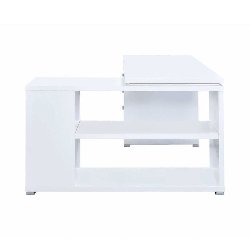 Yvette - White - L Shape Office Desk - Ornate Home