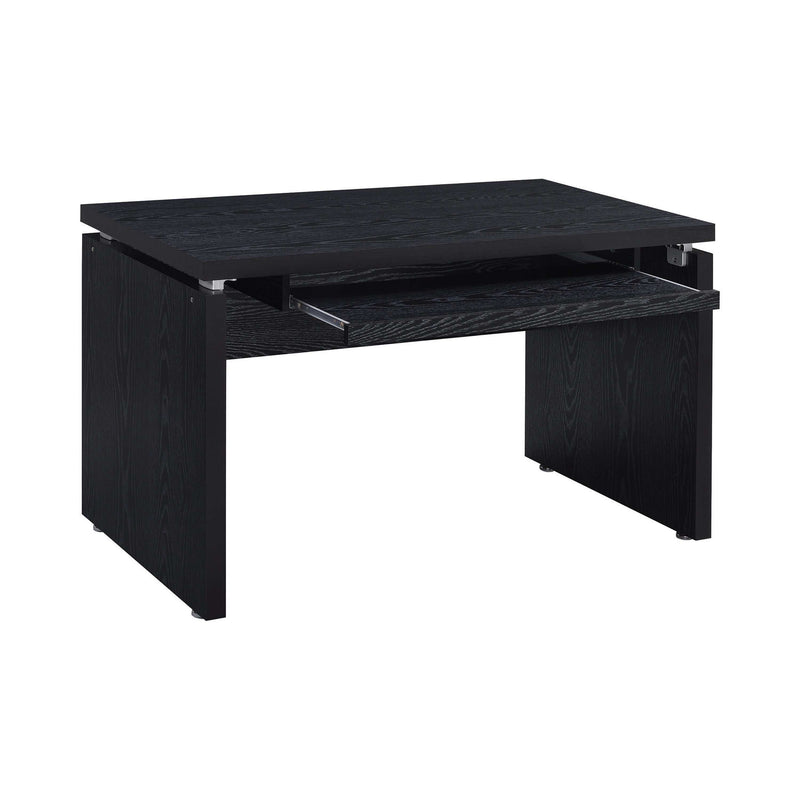 Russell - Black Oak - Computer Desk w/ Keyboard Tray - Ornate Home