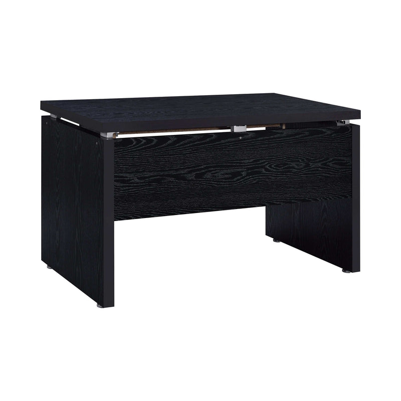 Russell - Black Oak - Computer Desk w/ Keyboard Tray - Ornate Home