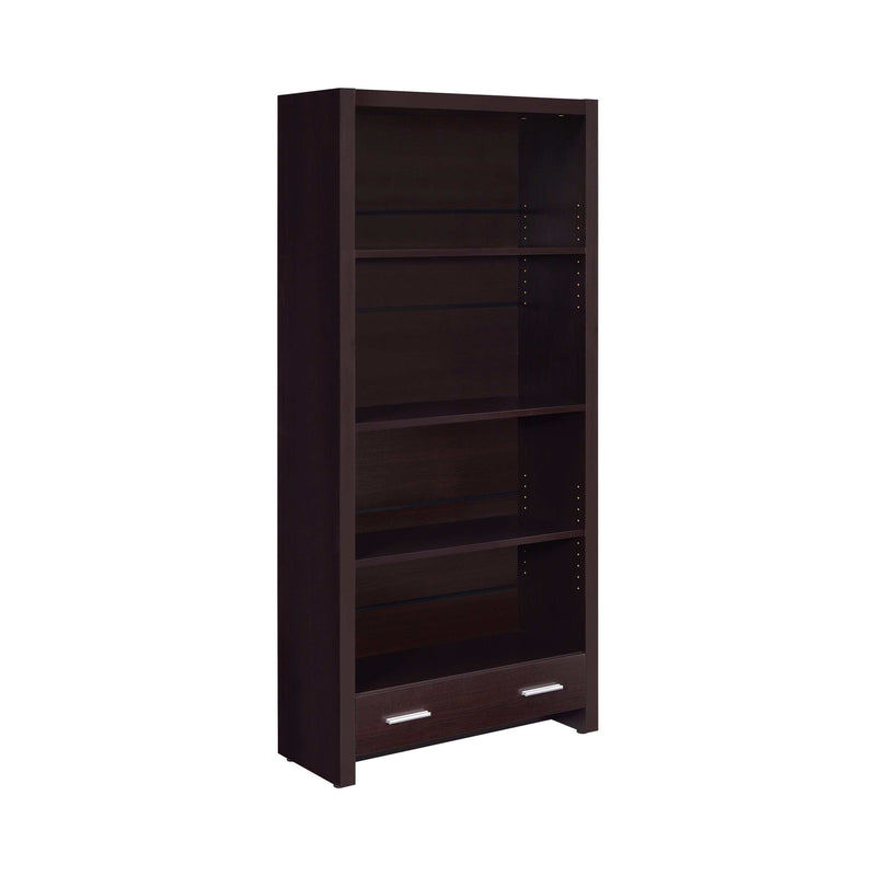 Skylar - Cappuccino - Bookcase w/ Storage Drawer - Ornate Home