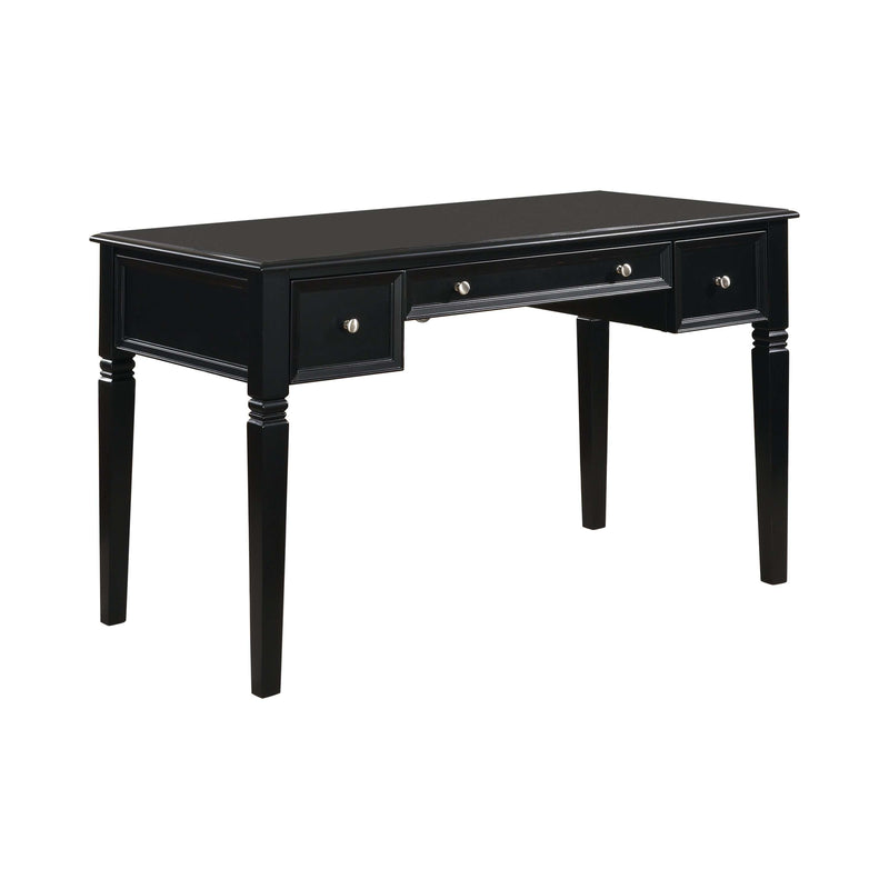 Constance - Black - Writing Desk w/ Power Outlet - Ornate Home