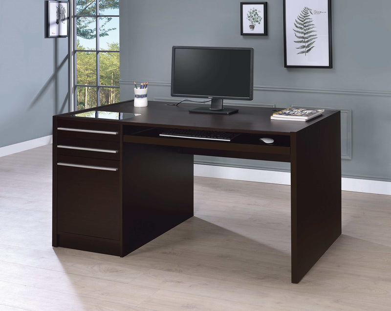 Halston - Cappuccino - Office Desk - Ornate Home