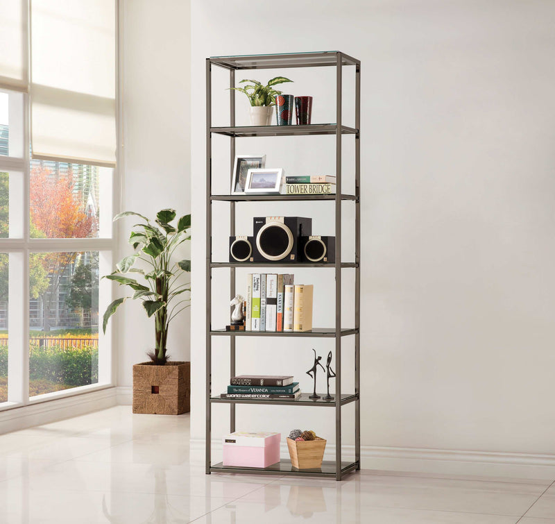 Kate - Black Nickel - Bookcase - Ornate Home