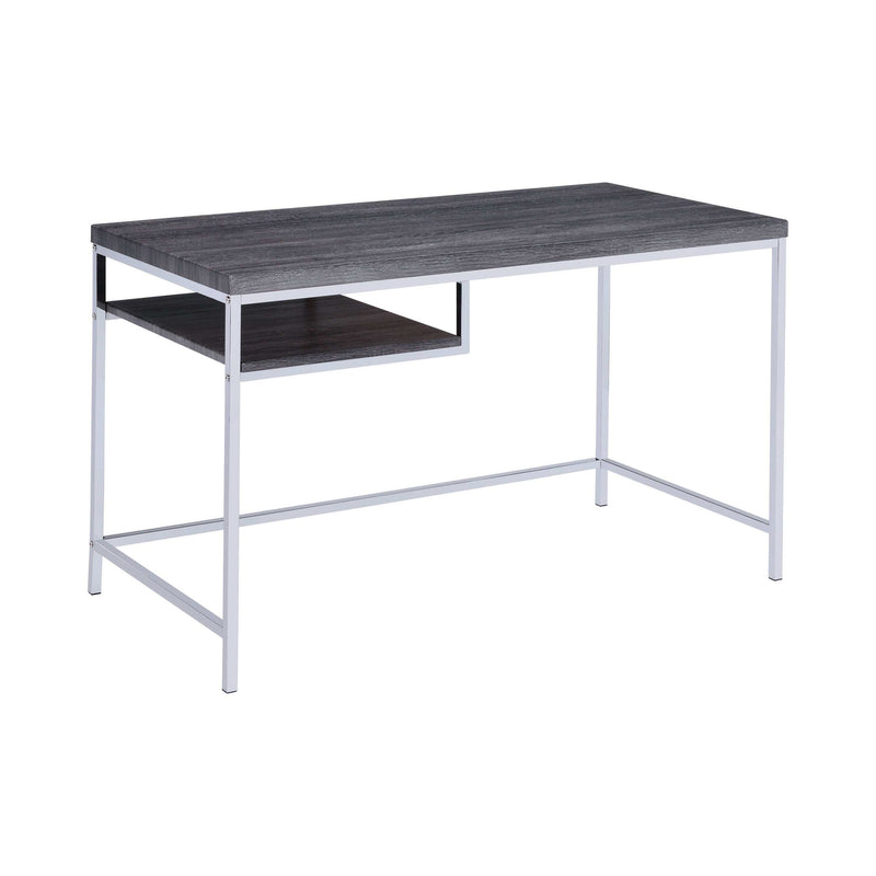 Kravitz - Weathered Grey & Chrome - Writing Desk - Ornate Home