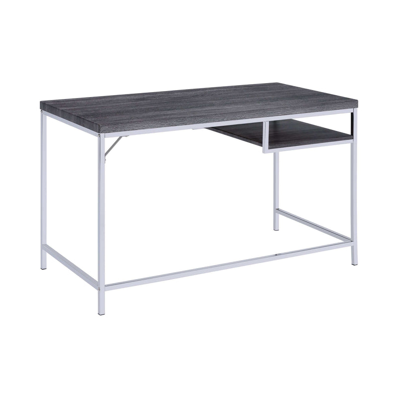 Kravitz - Weathered Grey & Chrome - Writing Desk - Ornate Home