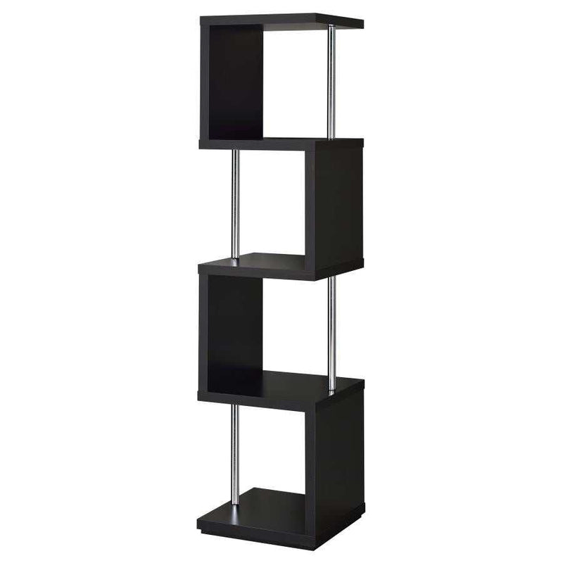 Baxter - Black & Chrome - Bookcase - Ornate Home