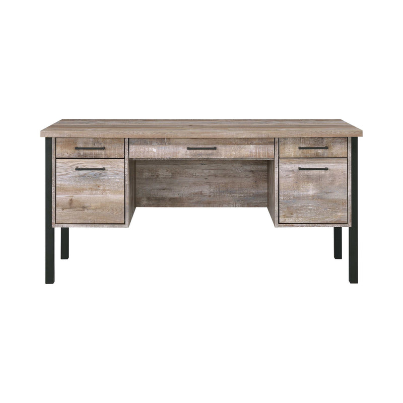 Samson - Weathered Oak - Office Desk - Ornate Home