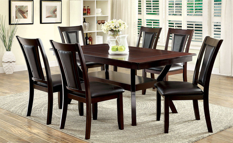 Brent Dark Cherry & Espresso Dining Chair (Set of 2)