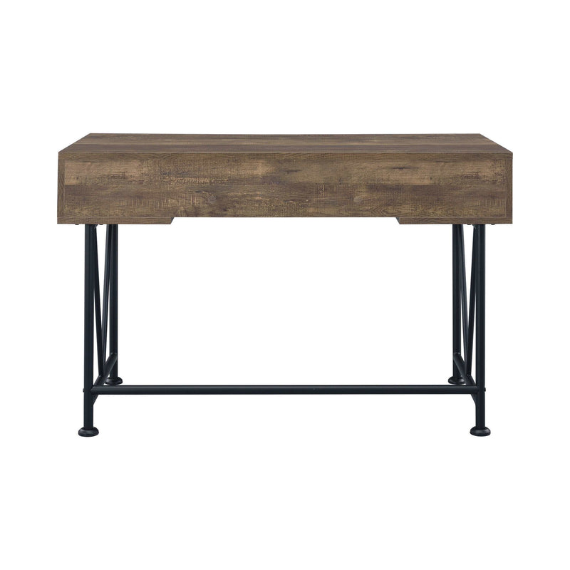 Analiese - Rustic Oak & Black - Writing Desk - Ornate Home