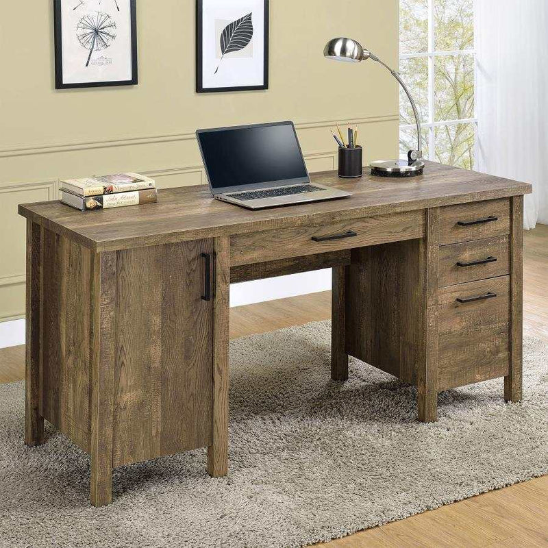 Tolar - Rustic Oak - Office Desk - Ornate Home