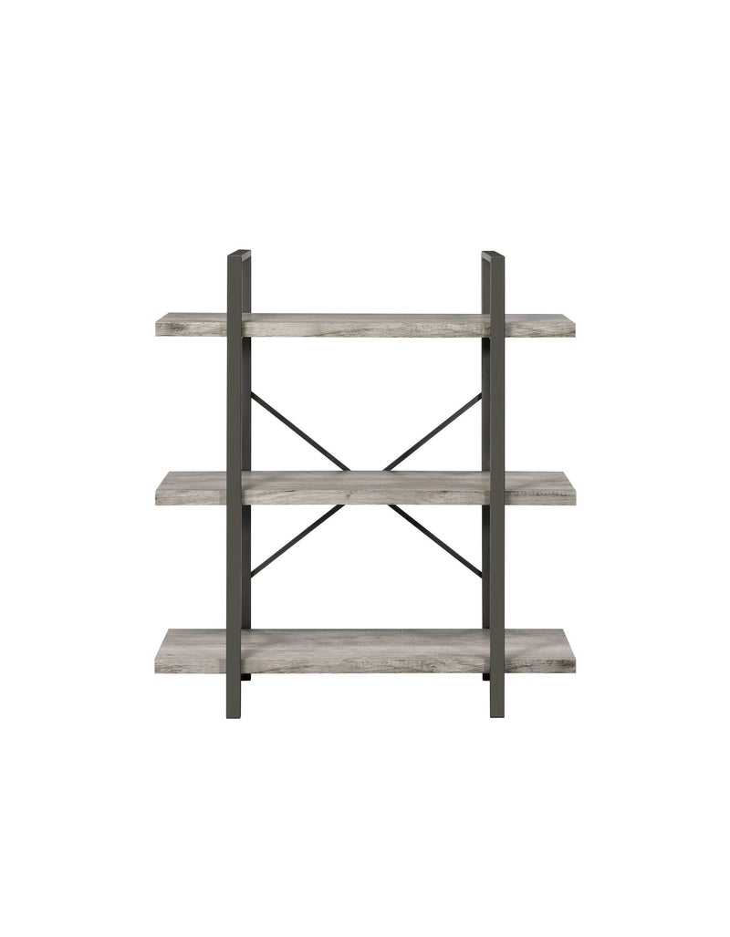 Cole - Grey Driftwood & Gunmetal - Bookcase - Ornate Home