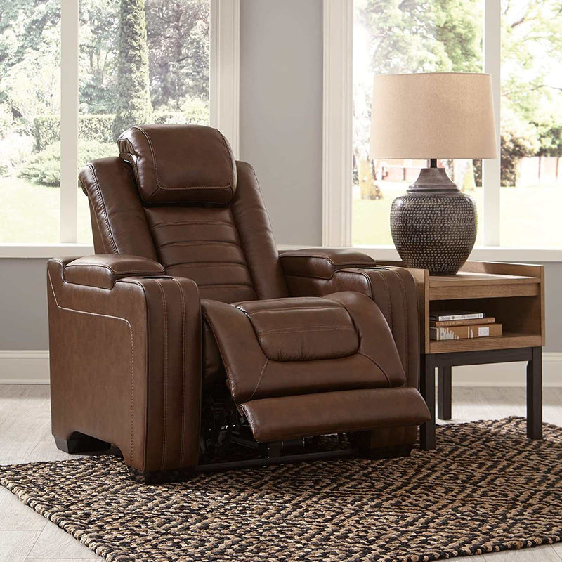 [CYBER WEEK] Backtrack - Chocolate - Power Reclining Sofa, Loveseat & Chair / 3pc Set - Ornate Home