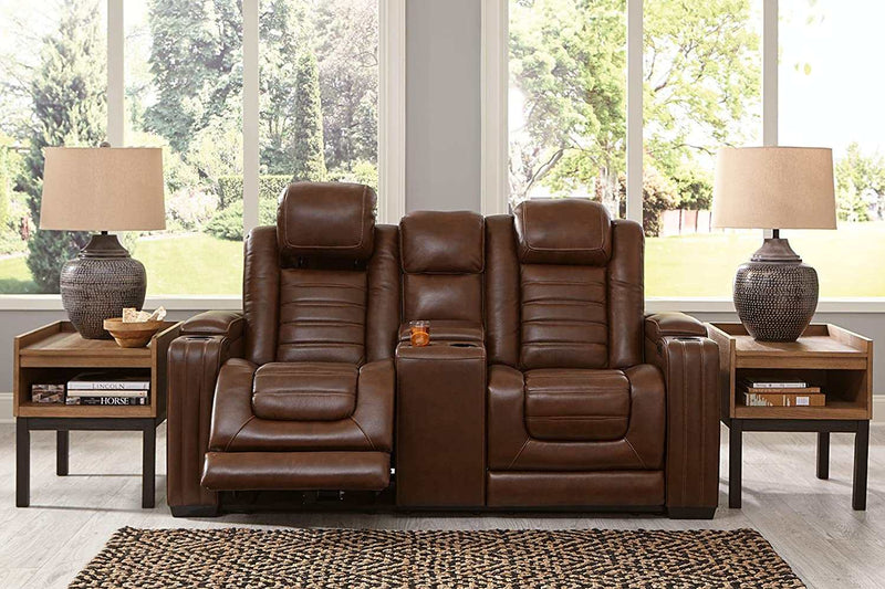 [CYBER WEEK] Backtrack - Chocolate - Power Reclining Sofa & Loveseat / 2pc Set - Ornate Home