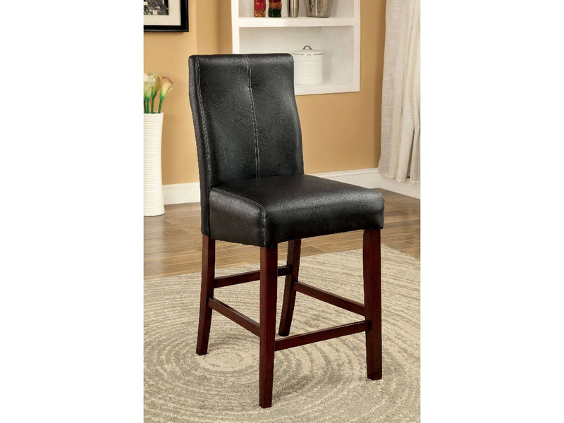 Bonneville Brown Cherry & Black Counter Ht. Chair (Set of 2)