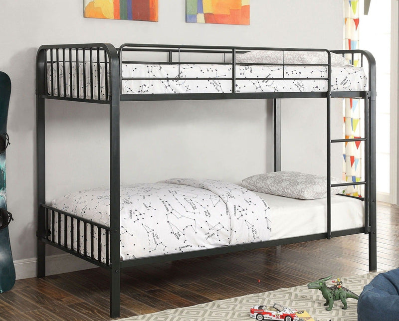 Clement Black Twin/Twin Bunk Bed