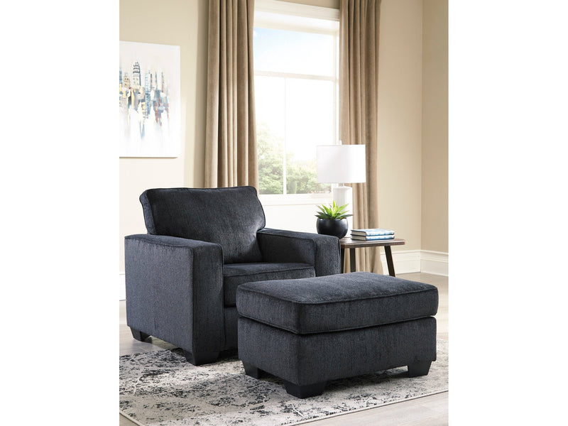 Altari Chair & Ottoman Set / 2pc